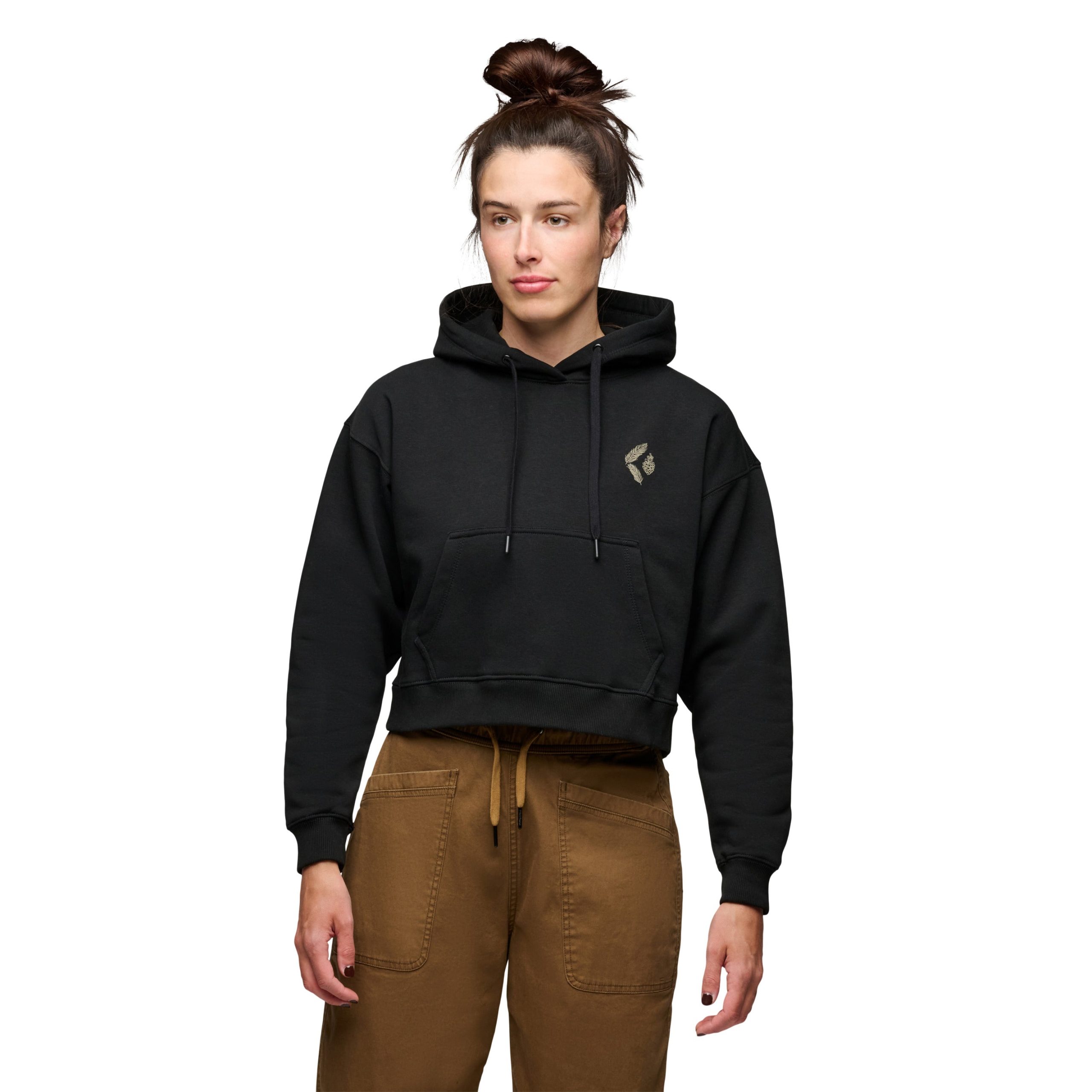 Women's Pine Diamond Pullover Cropped Hoody - Image 9